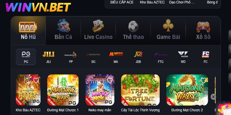 Lợi ích khi chơi nổ hũ Winvn trực tuyến